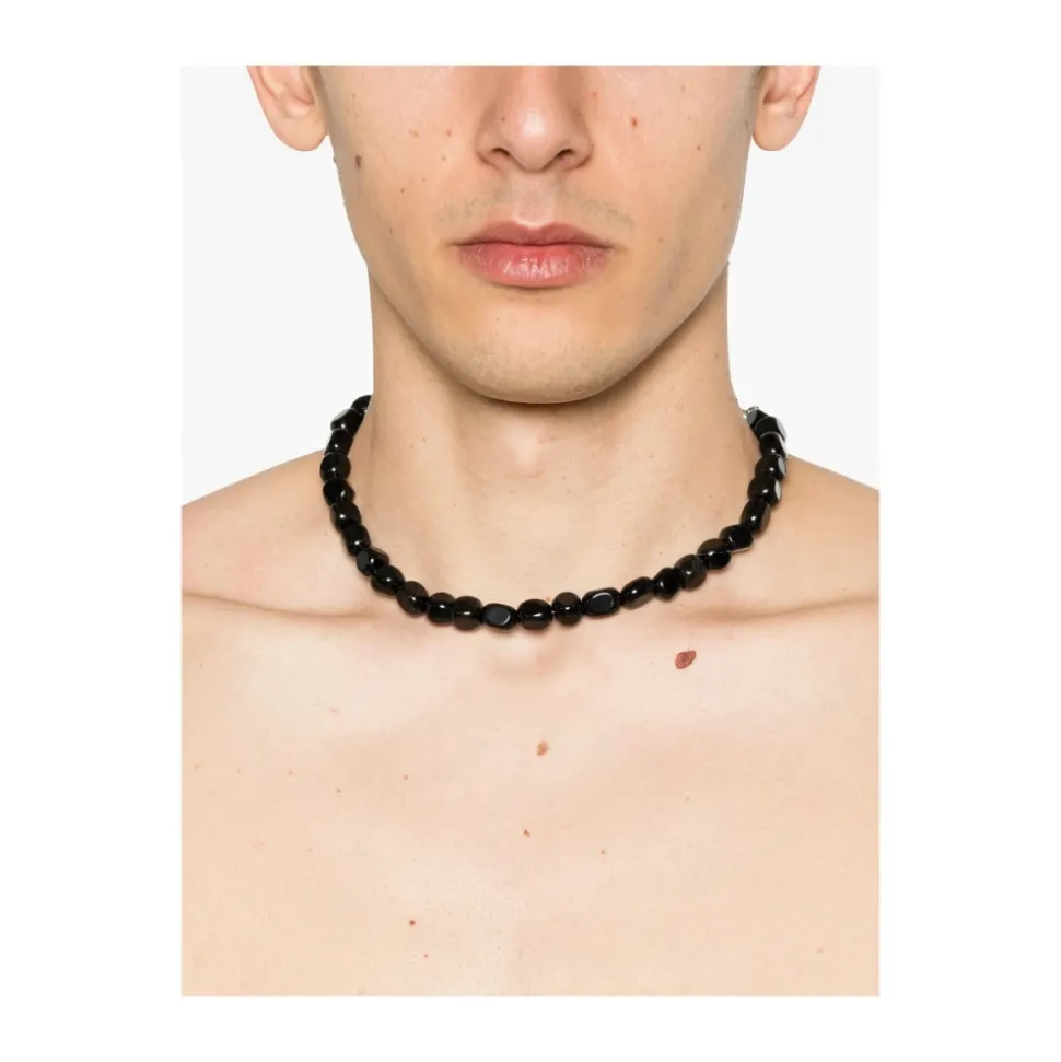 Collana Regolabile con Chiusura a Moschettone Aragosta Nera