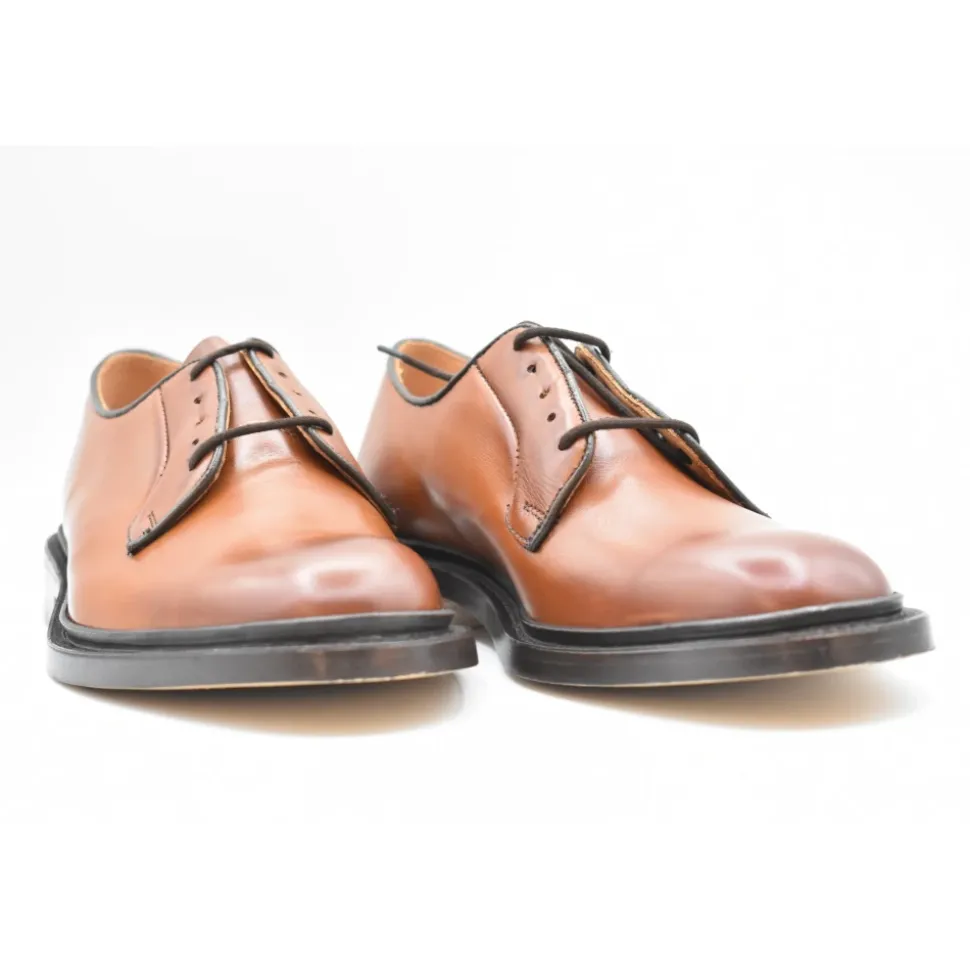 Derby Scarpe Basse in Pelle Beechnut Brunito