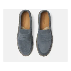 Diego Espadrillas Grigie in Pelle Scamosciata