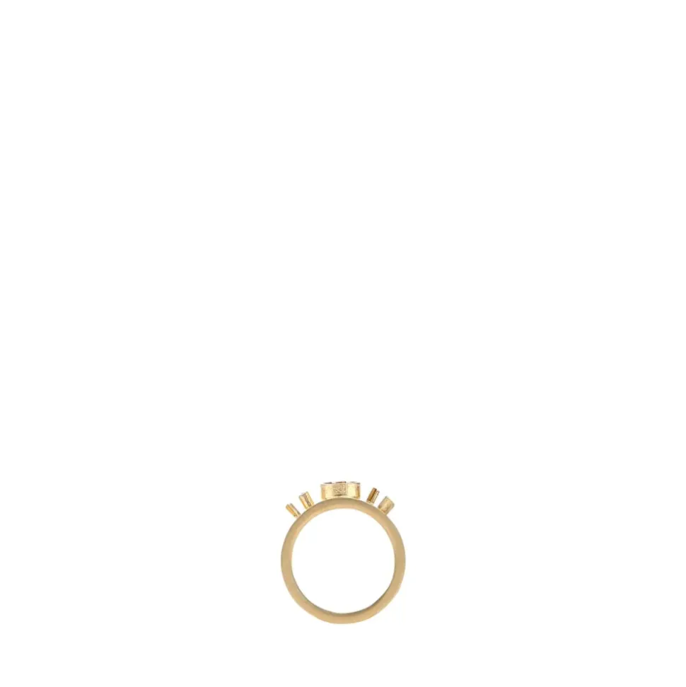 Elegante Anello Oro Argento 925