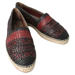 Eleganti Espadrillas in Pelle Intrecciata