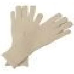 Eleganti guanti in cashmere bianco