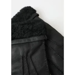 Eleganti Guanti Invernali in Pelle Nera