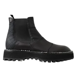 Eleganti Stivaletti Stretch alla Caviglia Neri