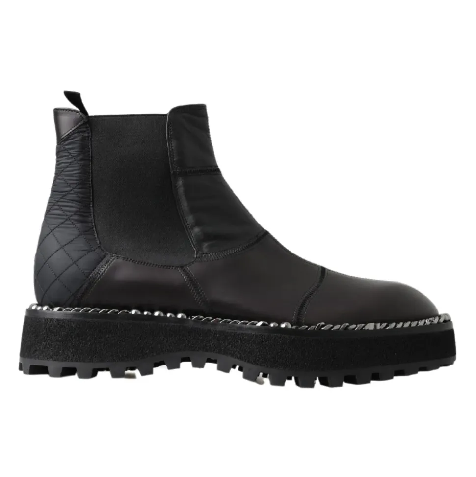 Eleganti Stivaletti Stretch alla Caviglia Neri