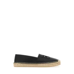 Eleganti espadrillas in pelle nera