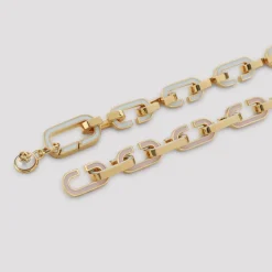 Enamel C Link Necklace