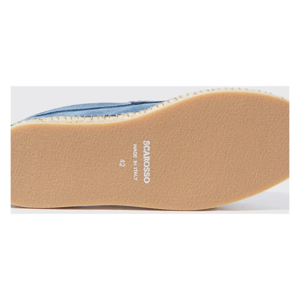 Espadrillas in Camoscio Color Acciaio