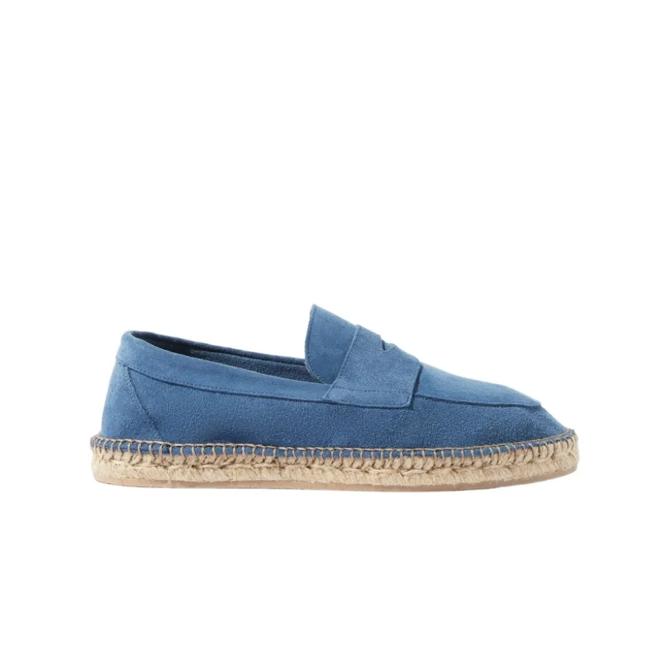 Espadrillas in Camoscio Color Acciaio