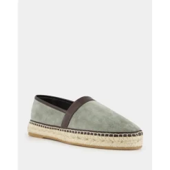 Espadrillas in camoscio di vitello verde