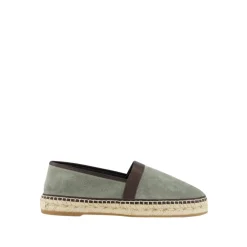 Espadrillas in camoscio di vitello verde