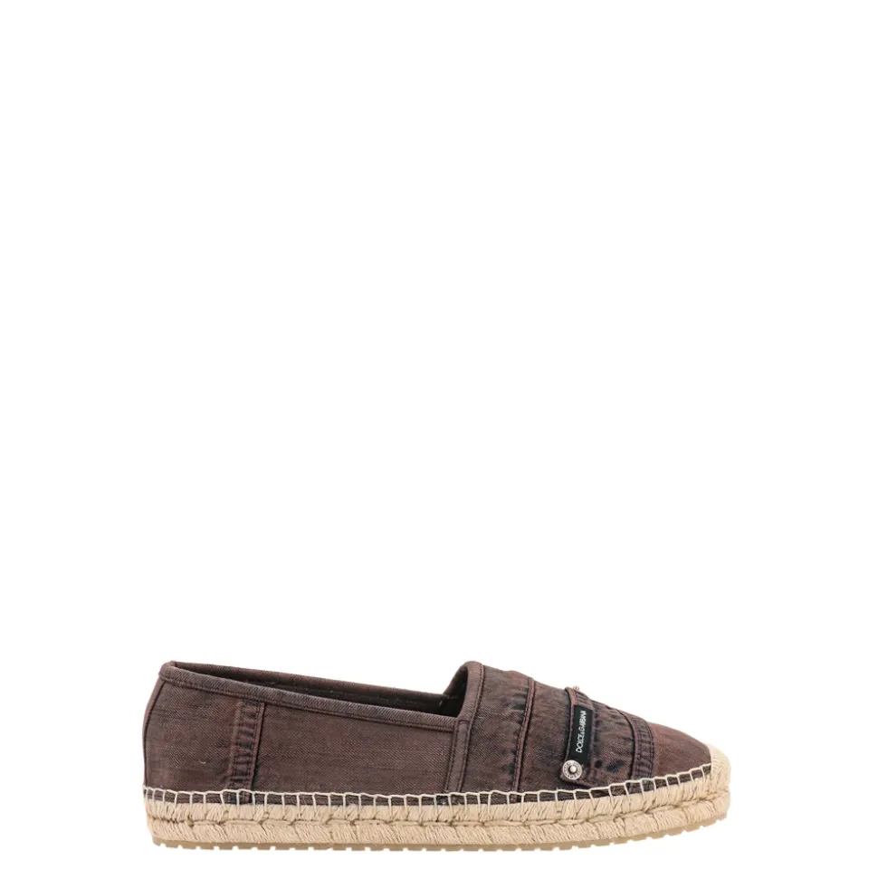 Espadrillas in cotone tinto