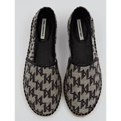 Espadrillas in tela monogrammata