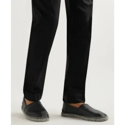 Espadrillas nere con logo Gancini