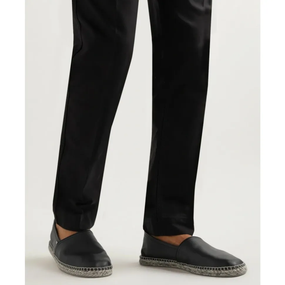 Espadrillas nere con logo Gancini