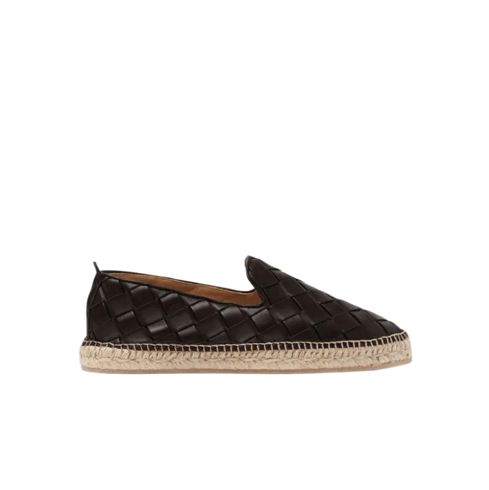 Espadrillas Intrecciate Marrone Scuro Martin