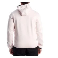 Felpa con cappuccio e zip in pile