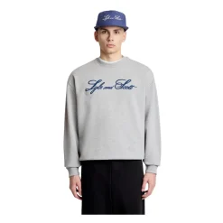 Felpa Girocollo con Logo Script