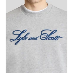 Felpa Girocollo con Logo Script