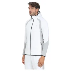 Felpa Zip Bianca Evostripe Uomo