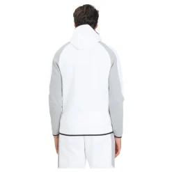 Felpa Zip Bianca Evostripe Uomo