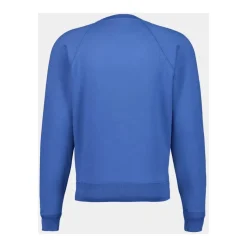 Felpa collo a giro Denim Blu