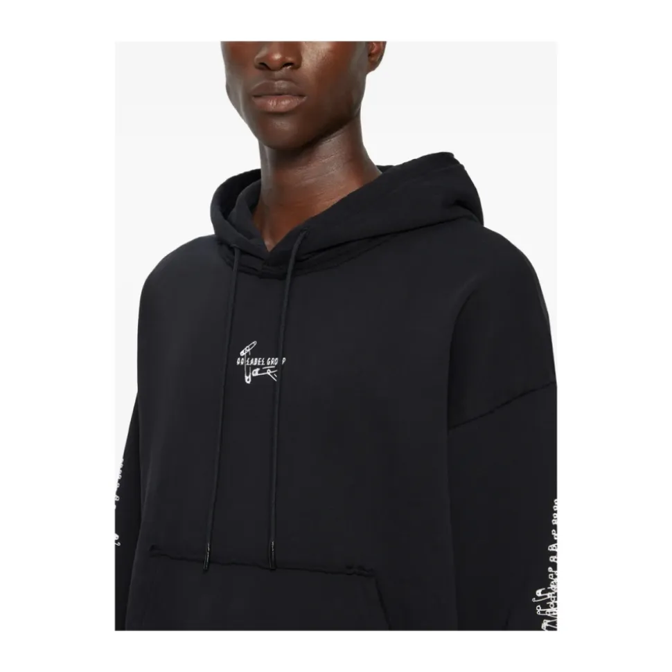 Felpa con cappuccio con stampa logo
