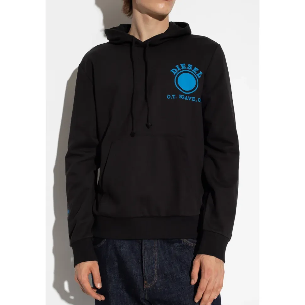 Felpa con Cappuccio e Logo