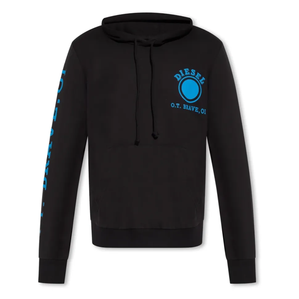 Felpa con Cappuccio e Logo