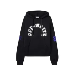 Felpa con Cappuccio in Cotone Nero Oversize
