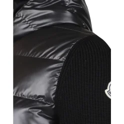 Felpa con cappuccio in lana imbottita con zip
