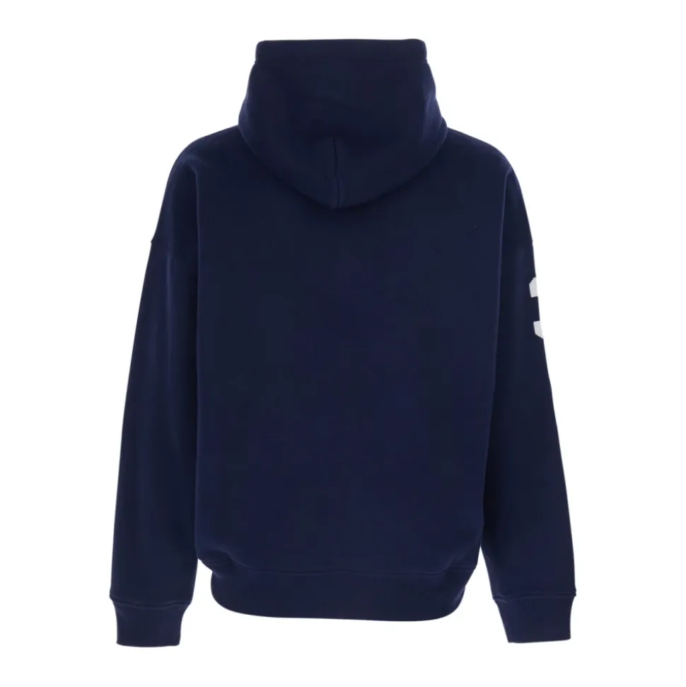Felpa con cappuccio regular fit con maxi ricamo cavallo