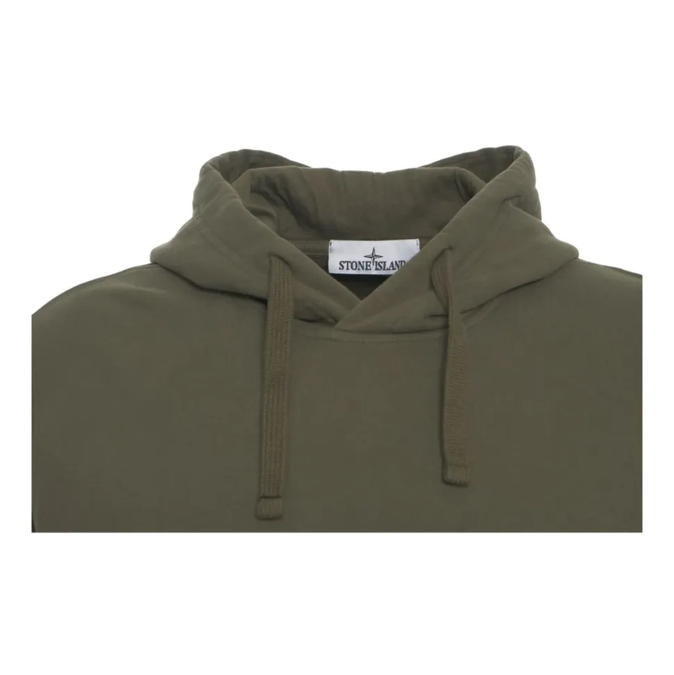 Felpa con Cappuccio Verde AW25