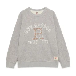 Felpa Girocollo con Stampa True Grit