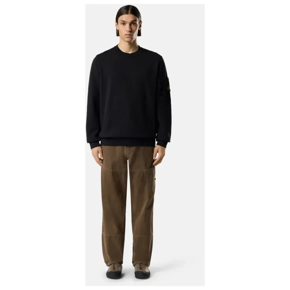 Felpa Girocollo in Cotone Fleece