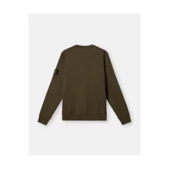 Felpa Girocollo Verde Militare