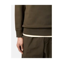 Felpa Girocollo Verde Militare