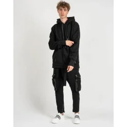 Felpa oversize con cappuccio