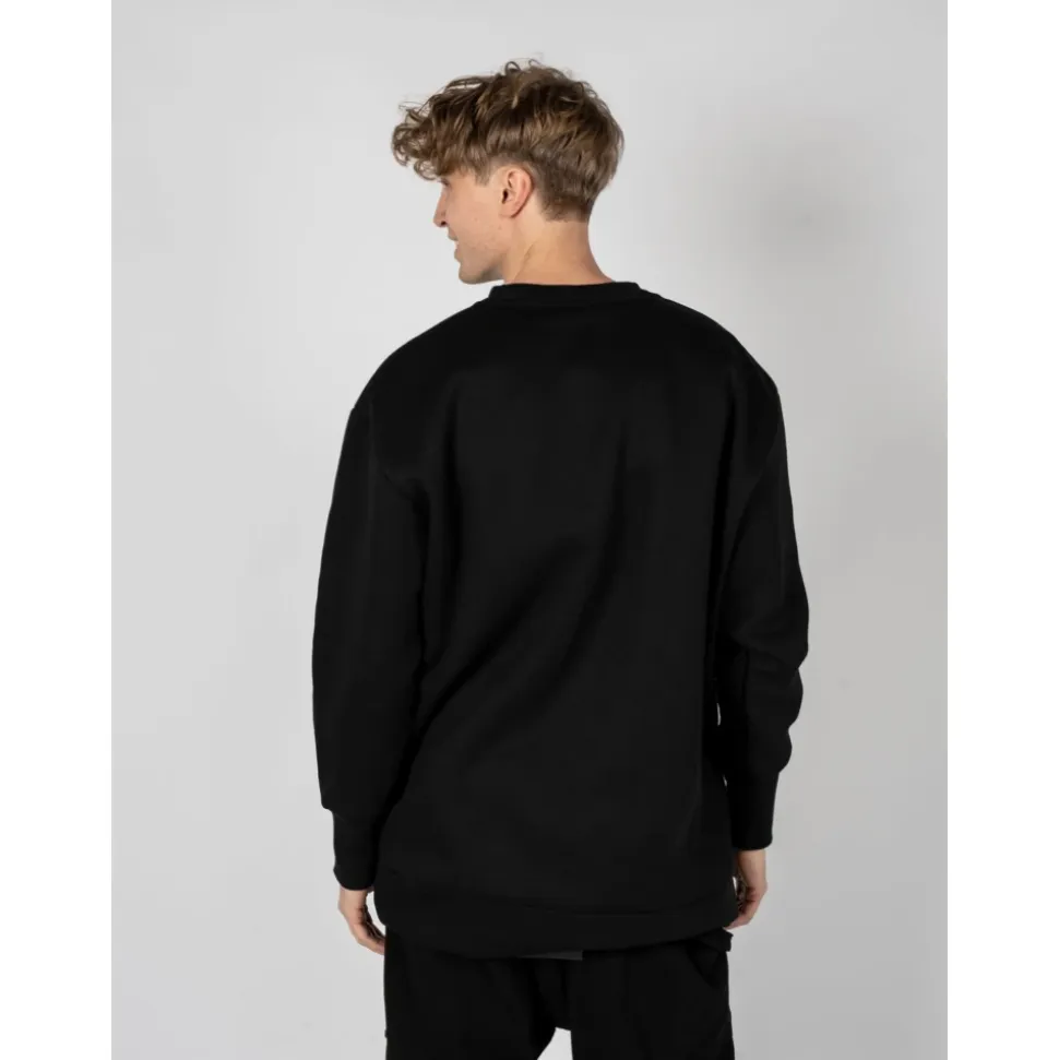 Felpa Oversize Urbana con Dettagli a Zip