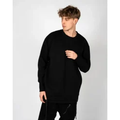 Felpa Oversize Urbana con Dettagli a Zip