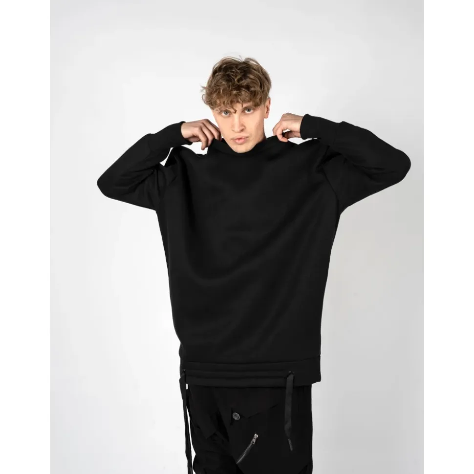 Felpa Oversize Urbana con Dettagli a Zip