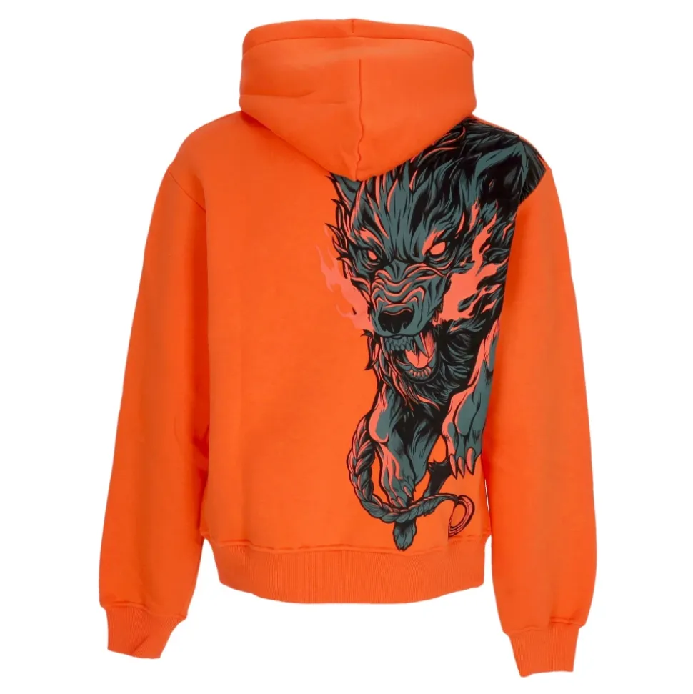 Felpa Rossa Cyber con Tasca Frontale