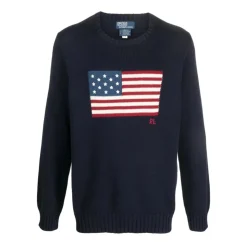 Flag Intarsia Pullover