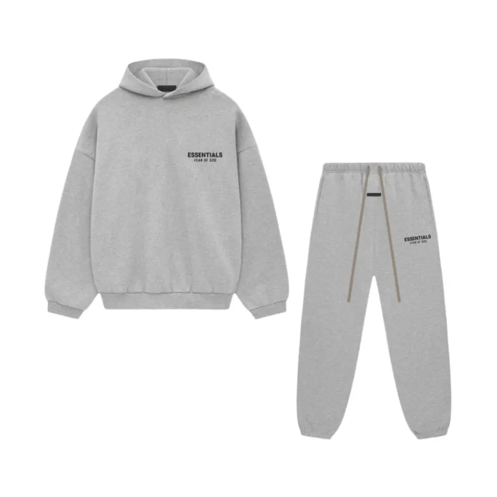 Fleece Light Heather Gray Set