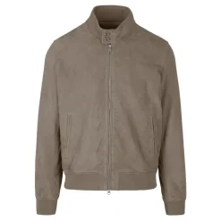 Friz Giubbotto Bomber in Pelle Scamosciata