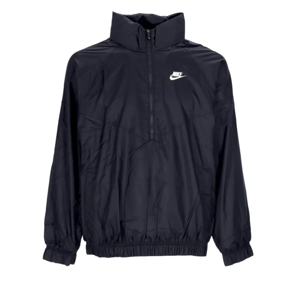 Giacca Anorak Windbreaker Nero/Bianco