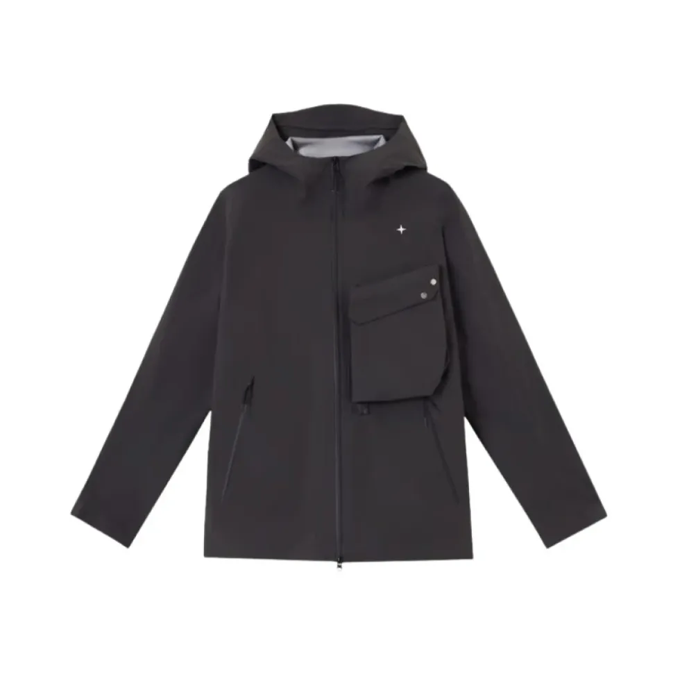 Giacca con cappuccio Gore-Tex Grigio Piombo