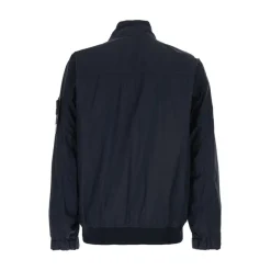 Giacca con Zip e Collo Alto