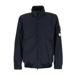 Giacca con Zip e Collo Alto
