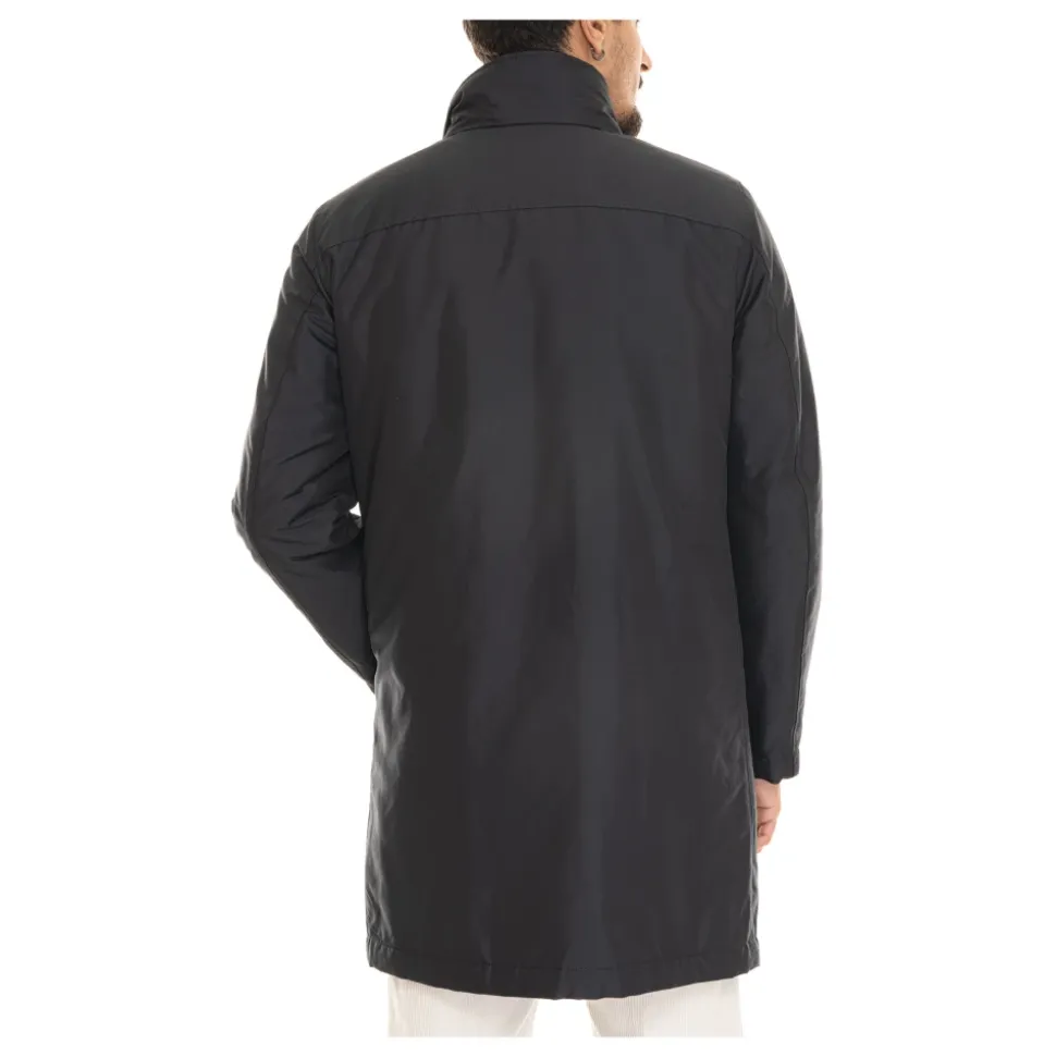 Giacca Impermeabile in Nylon con Logo